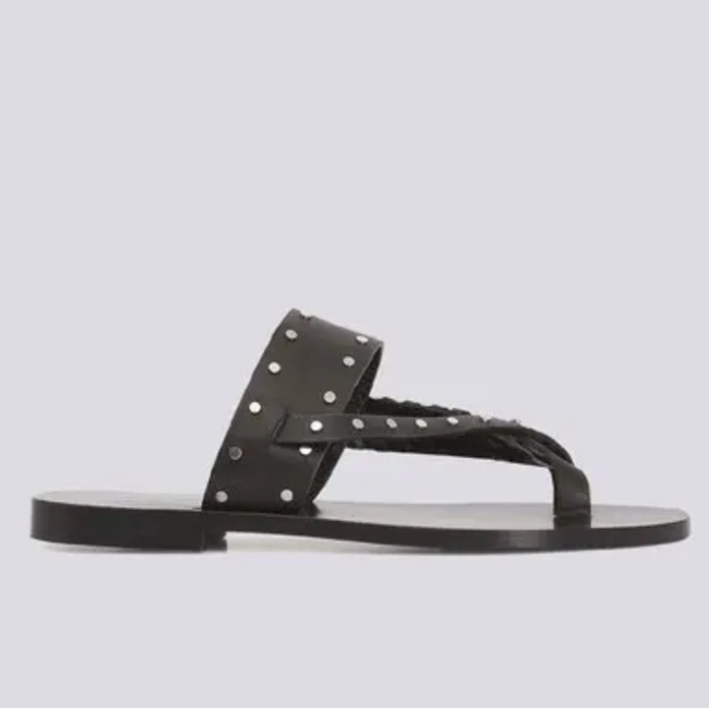 IRO Paris Wiki toe ring flat leather sandal